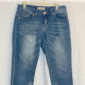 💚 Seven 7 Jeans Womens 8 Denim Mid Wash Capri Cropped 💚
